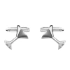 Asstd National Brand Martini Glass Cuff Links In Silver