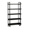 Asstd National Brand Mason Office Collection 5-shelf Bookcase In Black
