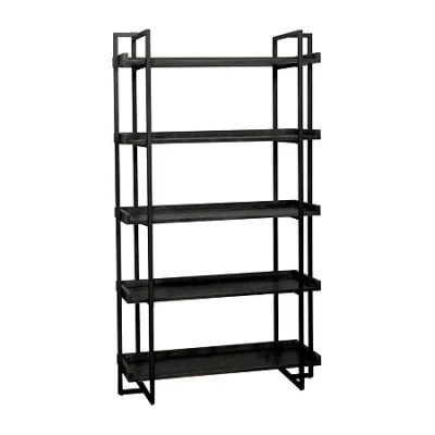 Asstd National Brand Mason Office Collection 5-shelf Bookcase In Black