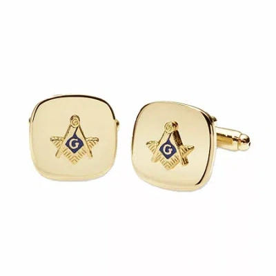 Asstd National Brand Masonic Cuff Links In Yellow