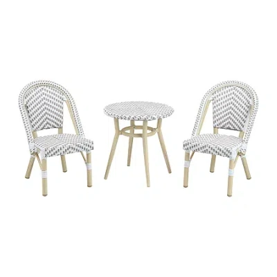Asstd National Brand Mayora Mid Century 3-pc. Bistro Set In Gray