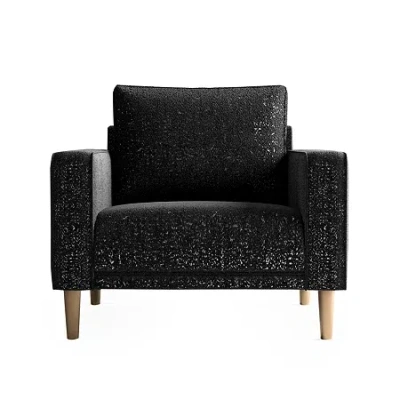 Asstd National Brand Megan Upholstered Armchair In Black