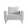 Asstd National Brand Megan Upholstered Armchair In White
