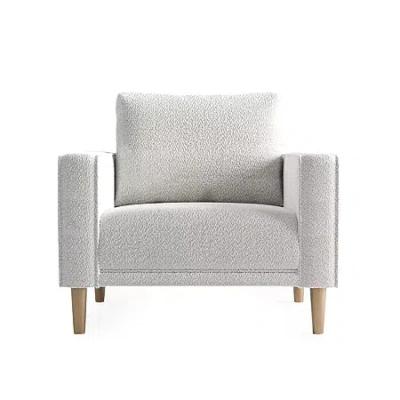 Asstd National Brand Megan Upholstered Armchair In White