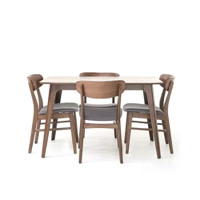 Asstd National Brand Megann 5-pc. Rectangular Dining Set In Gray