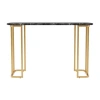 Asstd National Brand Mel Metal Console Table In Black