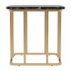 Asstd National Brand Mel Metal End Table In Black