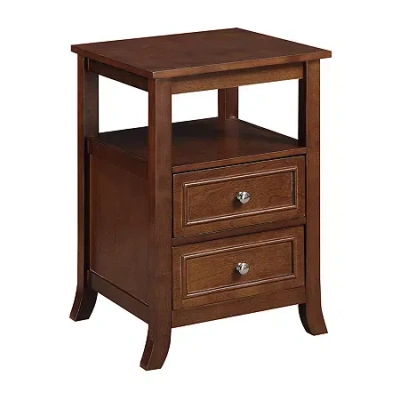 Asstd National Brand Melbourne 2-drawer Storage End Table In Brown