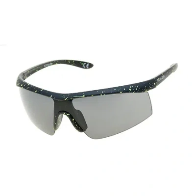 Asstd National Brand Mens Shield Sunglasses In Black