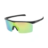 Asstd National Brand Mens Shield Sunglasses In Black