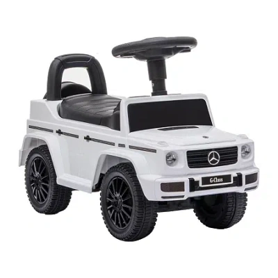 Asstd National Brand Mercedes Gwagon Push Car White Ride-on Car In Transparent