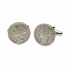 Asstd National Brand Mercury Dime Cuff Links In White