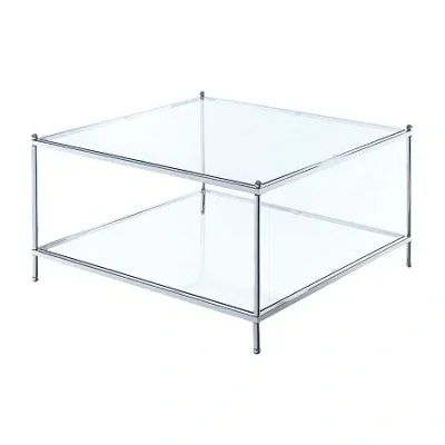 Asstd National Brand Metal Coffee Table In Silver