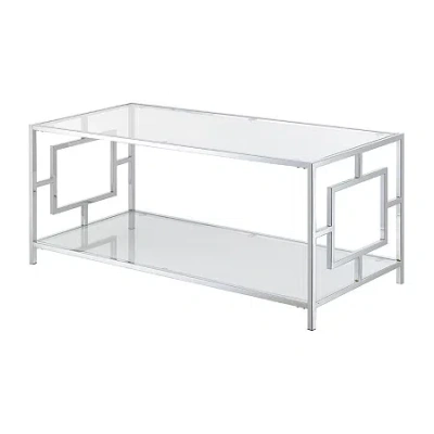 Asstd National Brand Metal Coffee Table In Silver