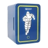 Asstd National Brand Michelin Portable 6 Can 12v Mini Fridge With Led Door Light In Blue