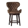 Asstd National Brand Mid-city Counter Height Swivel Bar Stool In Brown