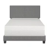 Asstd National Brand Mischa Upholstered Tufted Bed Frame In Gray
