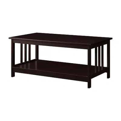 Asstd National Brand Mission Living Room Collection Coffee Table In Brown