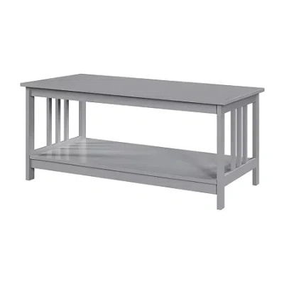 Asstd National Brand Mission Living Room Collection Coffee Table In Gray