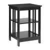 Asstd National Brand Mission Storage End Table In Black