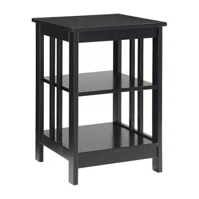 Asstd National Brand Mission Storage End Table In Black