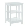 Asstd National Brand Mission Storage End Table In White