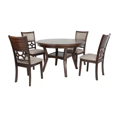 Asstd National Brand Mitchell 5-pc. Round Dining Set In Brown
