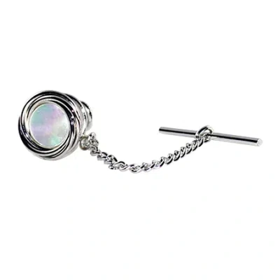 Asstd National Brand Mother-of-pearl Tie Tack In Gray