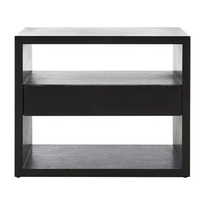 Asstd National Brand Munson 1-drawer Nightstand In Black