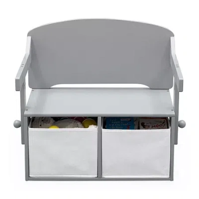 Asstd National Brand Mysize Activity Kids Storage Bench In Gray