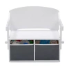 Asstd National Brand Mysize Activity Kids Storage Bench In White