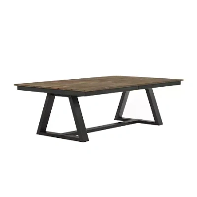 Asstd National Brand Napa Rectangular Wood-top Dining Table In Brown