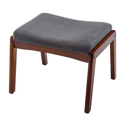 Asstd National Brand Natalie Ottoman Stool In Gray