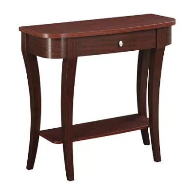 Asstd National Brand Newport 1-drawer Console Table In Brown