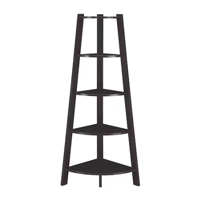 Asstd National Brand Newport 5-shelf Bookcase In Brown