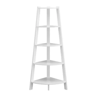 Asstd National Brand Newport 5-shelf Bookcase In White