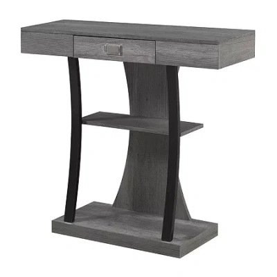 Asstd National Brand Newport Harri 1-drawer Console Table In Black