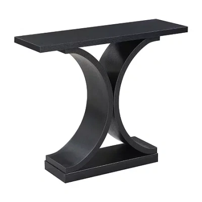 Asstd National Brand Newport Infinity Console Table In Black