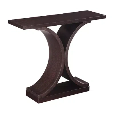Asstd National Brand Newport Infinity Console Table In Brown