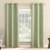 Asstd National Brand Nicola Grommet Top Light-filtering Set Of 2 Curtain Panel In Green
