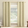 Asstd National Brand Nicola Grommet Top Light-filtering Set Of 2 Curtain Panel In Sand