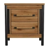 Asstd National Brand Norcross 2 Drawer Nightstand In Hickory In Brown