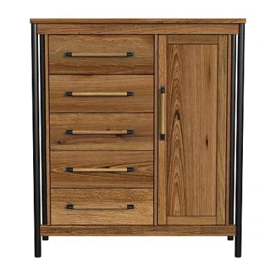 Asstd National Brand Norcross Gentleman's Chest In Hickory In Brown