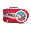 Asstd National Brand North Pole Music Playing Radio Christmas Tabletop Decor In Red