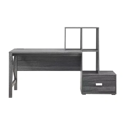 Asstd National Brand Northern Light Writing Desk In Gray