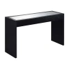Asstd National Brand Northfield Mirrored Console Table In Black