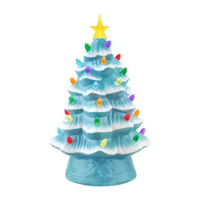 Asstd National Brand Nostalgic Christmas Tabletop Tree In Blue