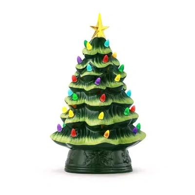 Asstd National Brand Nostalgic Christmas Tabletop Tree In Green