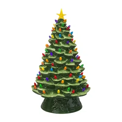 Asstd National Brand Nostalgic Christmas Tabletop Tree In Green