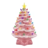 Asstd National Brand Nostalgic Christmas Tabletop Tree In Pink
